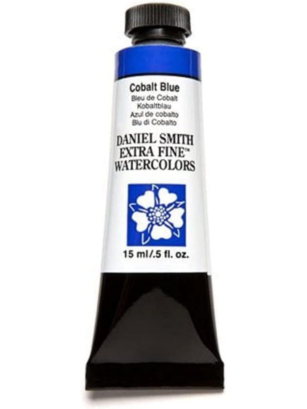 Extra Fine Watercolor Paint Tube 15ml - Cobalt Blue, Vibrant Art Supplies, 0.5